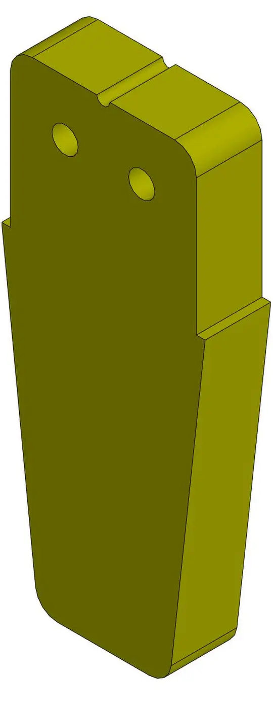 120538700F Лопатка копирующего вала 217* 93*30 RR, 2019-